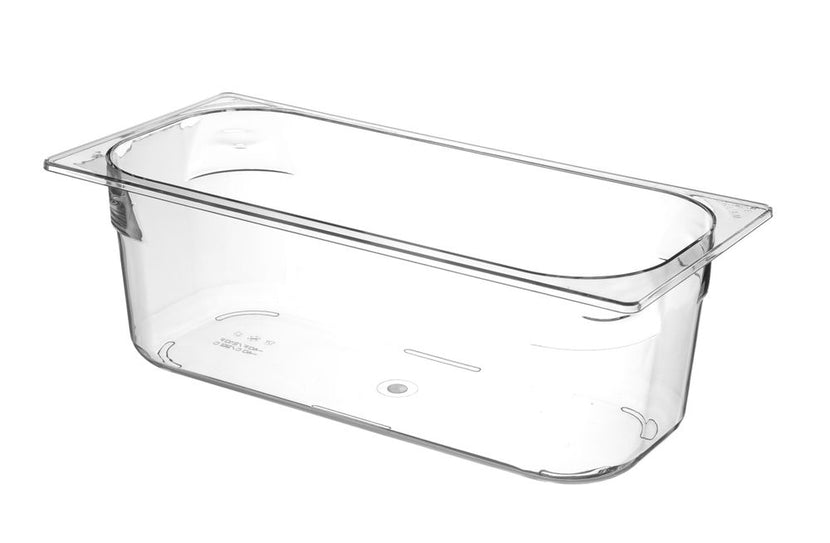Ice container polycarbonate transparent - 360x165x (H) 120mm 1/b