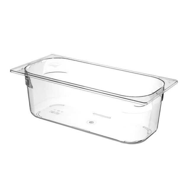 Ice container polycarbonate transparent - 360x165x (H) 120mm 1/b