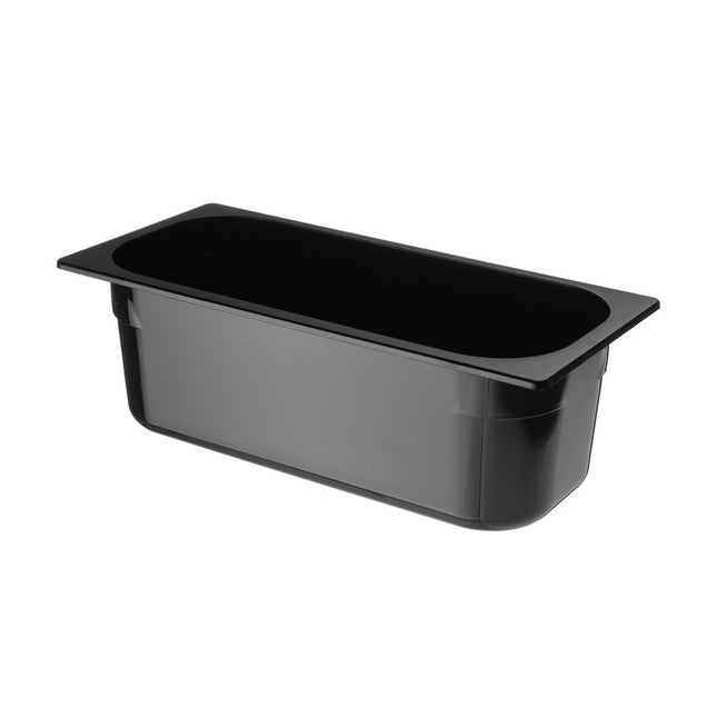 Ice container polycarbonate black - 360x165x (H) 120mm 1/box