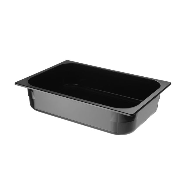 Ice container polycarbonate black - 360x250x (H) 80mm 1/box