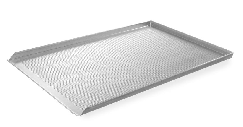 Tray aluminum 600x400 mm perforated 1/box