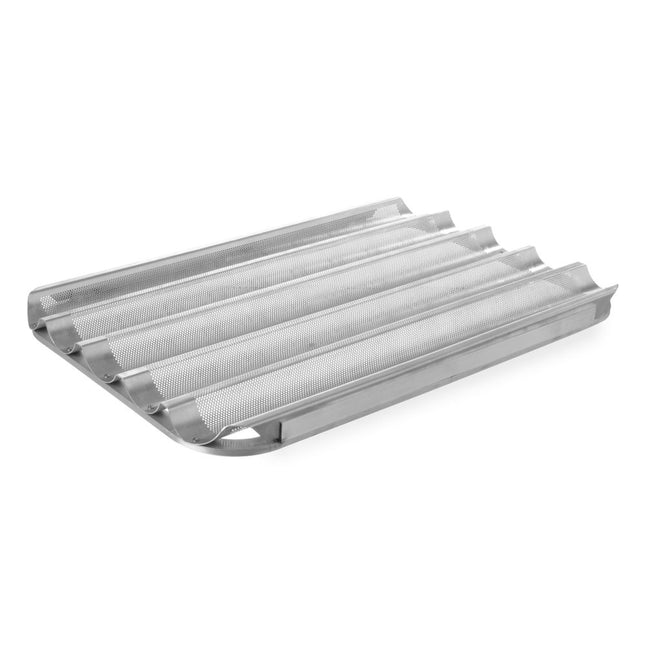 Tray aluminum 600x400 mm for 5 baguettes 1/box