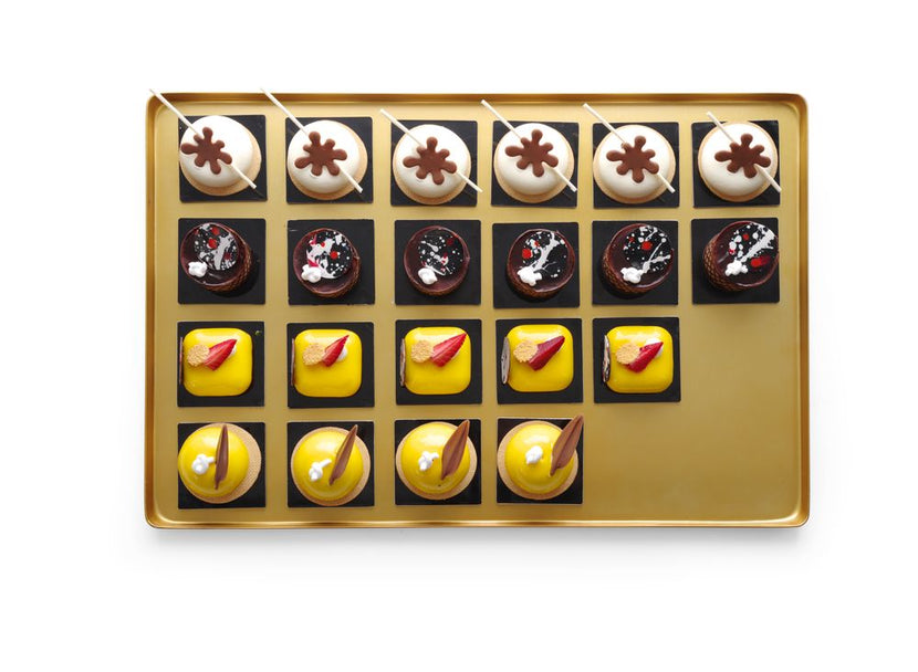 Tray400x300x20 mm Already gold colored 1/box