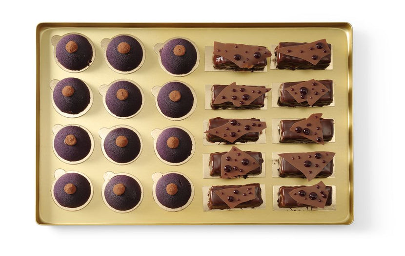 Tray600x400x20 mm Al goud kleurig 1/box