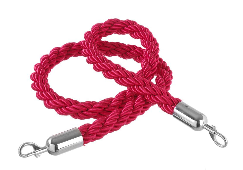 Barrier cord red with polished hook 1/box