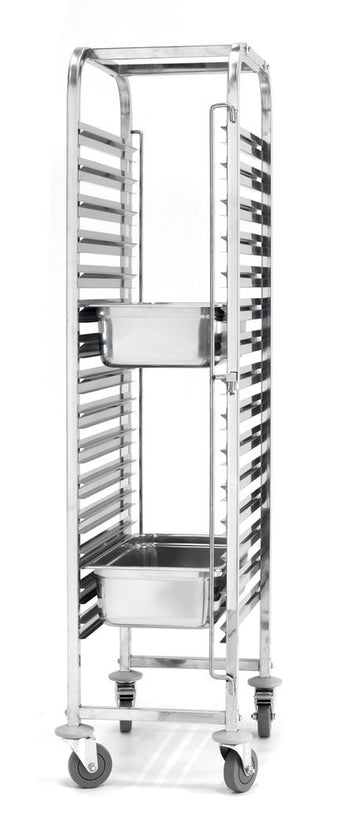 Shelf trolley 15x GN 1/1 stainless steel 615x450x1695 mm 1/box