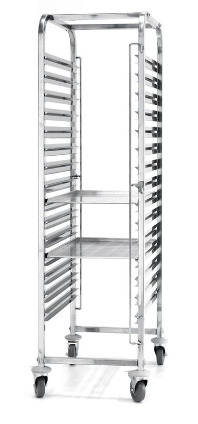 Shelf trolley 15x 600x400 mm stainless steel 690x515x1695 mm 1/box