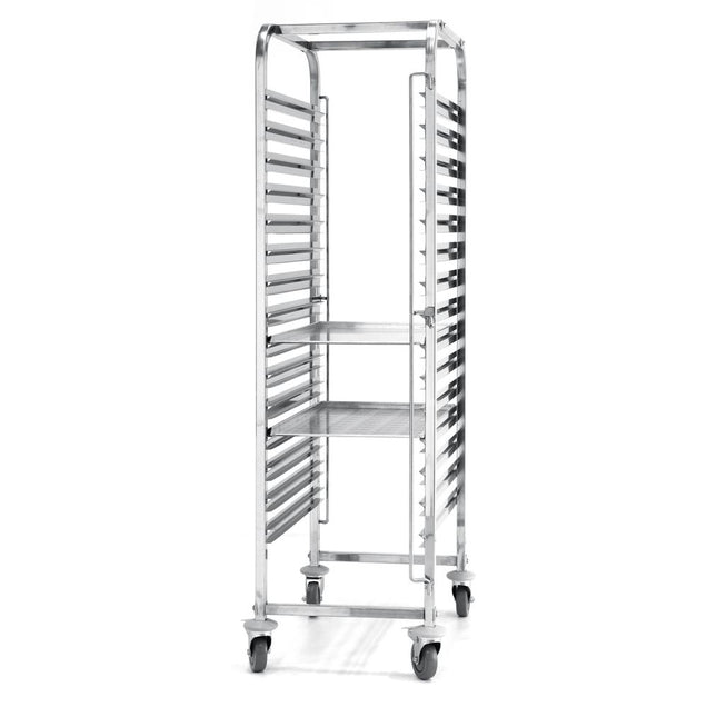 Shelf trolley 15x 600x400 mm stainless steel 690x515x1695 mm 1/box