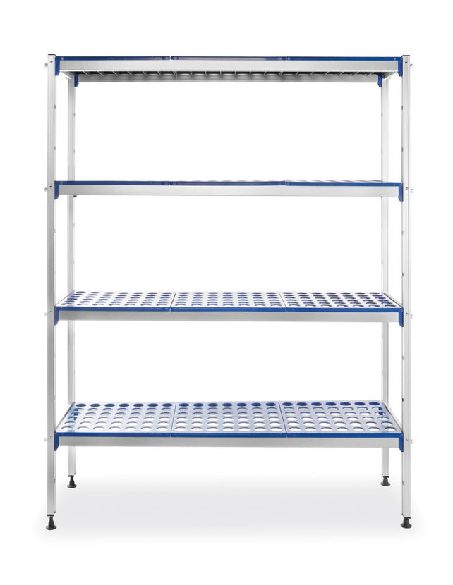 Storage rack aluminum shelvespolypropylene 1280x405x1685 mm 1/