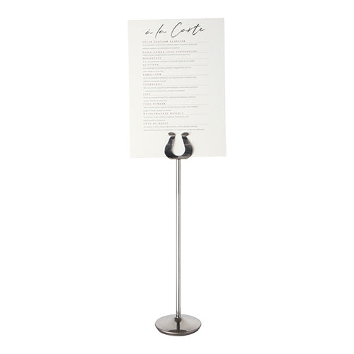 Table/Menu stand stainless steel 29 cm