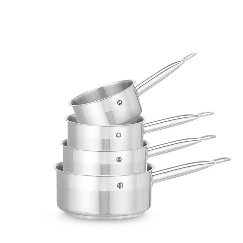 Steelpan rvs laag 200x90 mm3 l z/deksel Profi Line 1/box