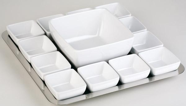 White Square Bowl 12.5*12.5 cm, height 6.5 cm