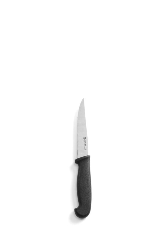 Universal knife serrated100 mm black PP handle 1/box