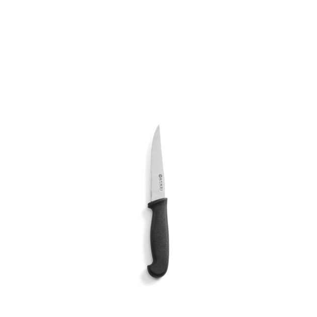 Universal knife serrated100 mm black PP handle 1/box