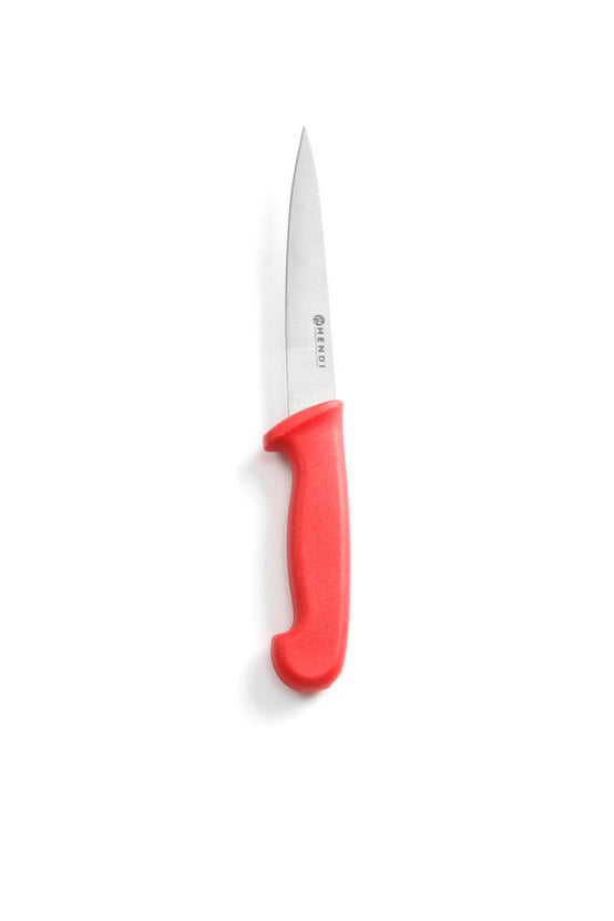Filleting knife 150 mm red PP handle 1/box
