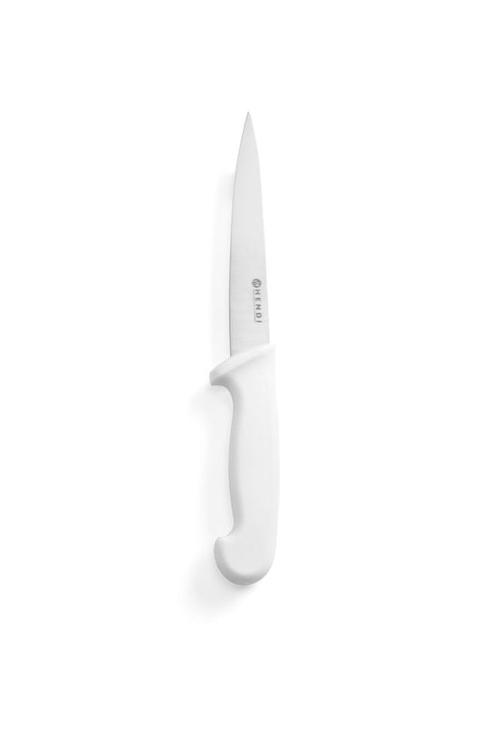 Filleting knife 150 mm white PP handle 1/box