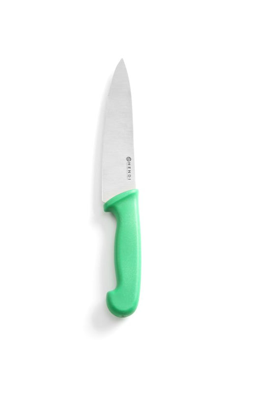 Chef's knife 180 mm green PP handle 1/box