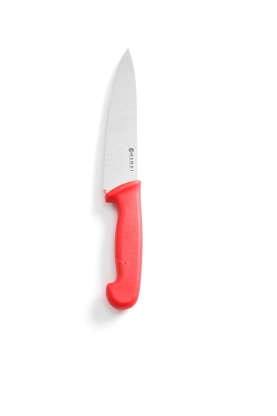 Chef's knife 180 mm red PP handle 1/box