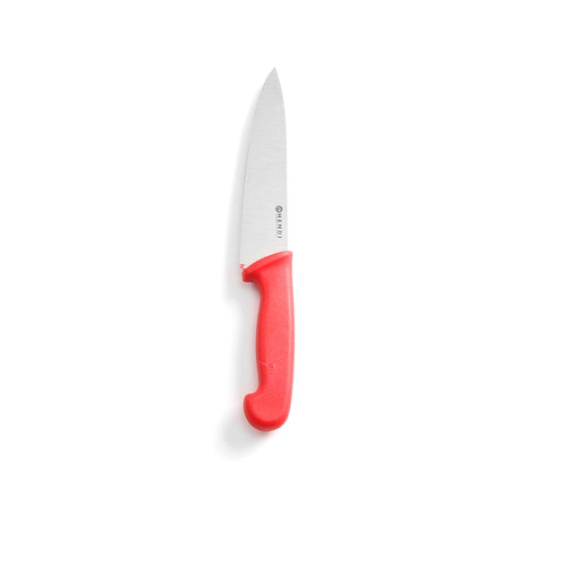 Chef's knife 180 mm red PP handle 1/box