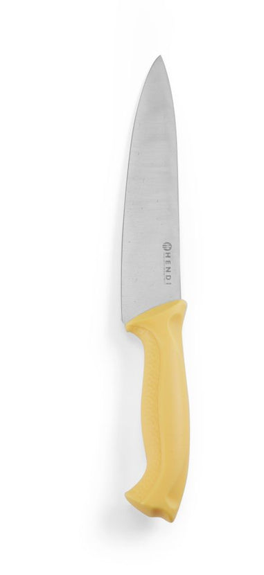 Chef's knife 180 mm yellow PP handle 1/box