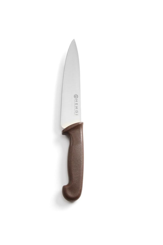 Chef's knife 180 mm brown PP handle 1/box