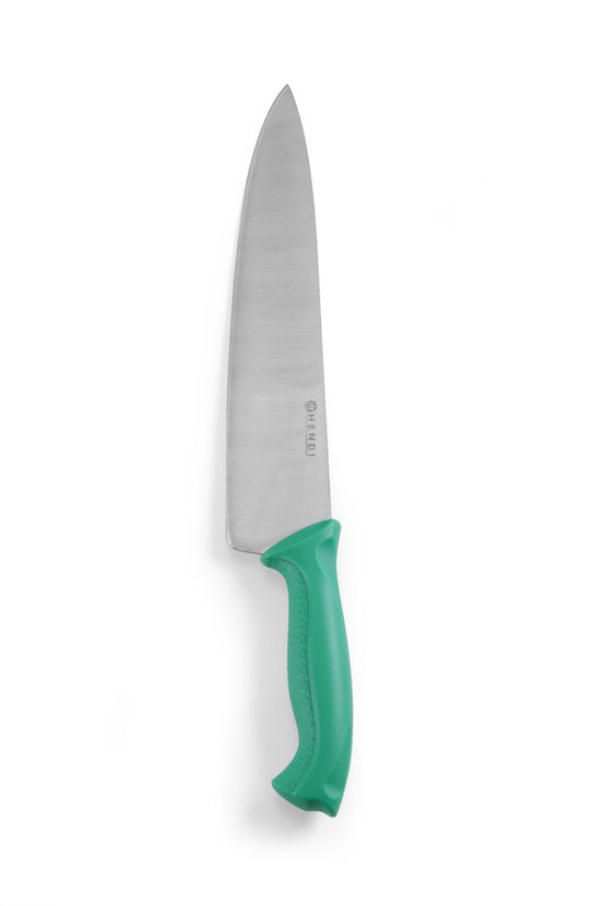 Chef's knife 240 mm green PP handle 1/box