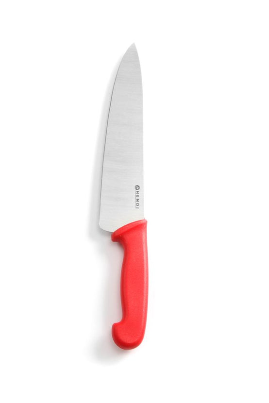 Chef's knife 240 mm red PP handle 1/box