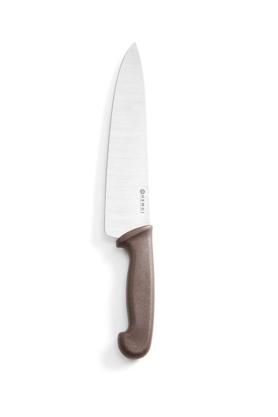 Chef's knife 240 mm brown PP handle 1/box