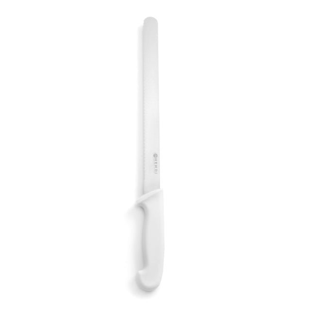Bread knife 300 mm white PP handle 1/box