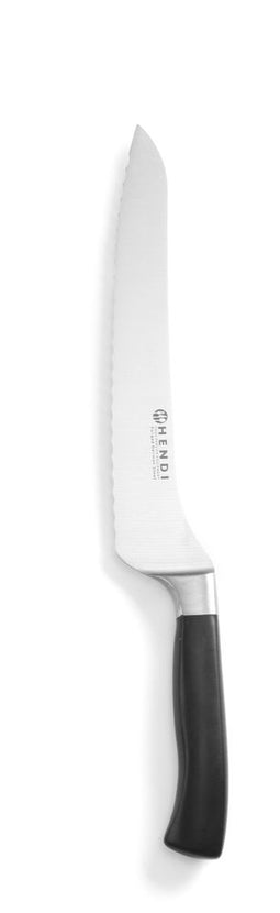 Bread knife offset 215 mm black POM handle Profi Line 1/box