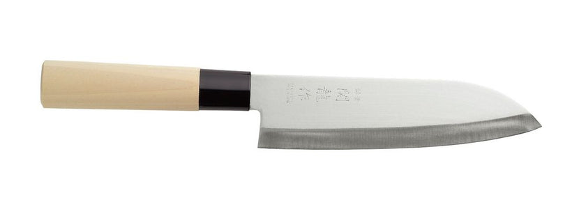 Chef's knife Santoku 165x295 mmforged steel with wood 1/box