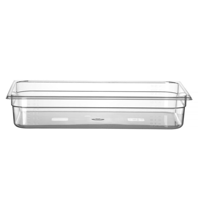 Gastronorm container 1/1 100 mmpolycarbonate transparent 1/box