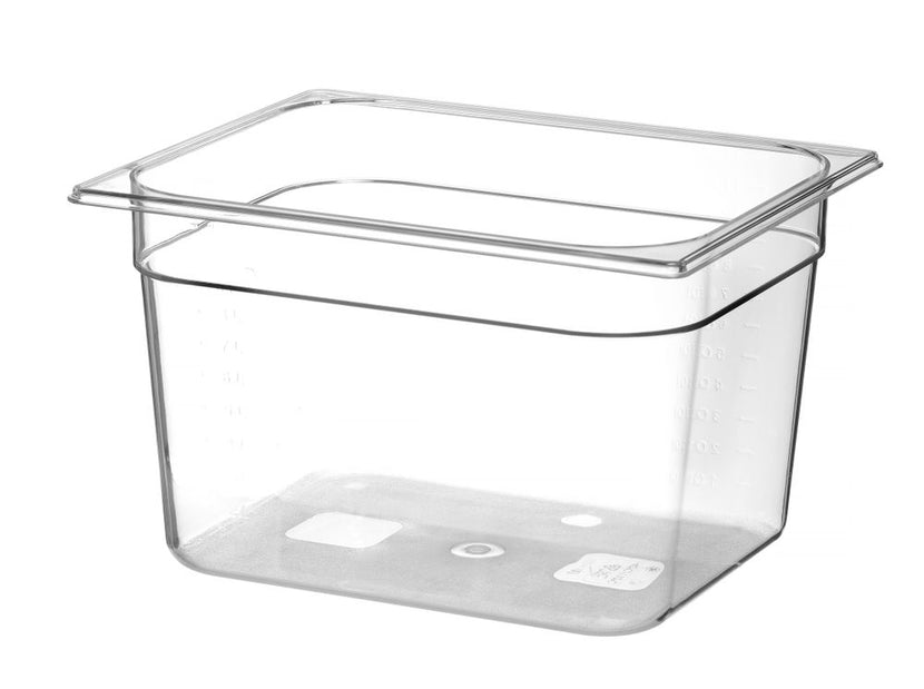 Gastronorm container 1/2 200 mmpolycarbonate transparent 1/box