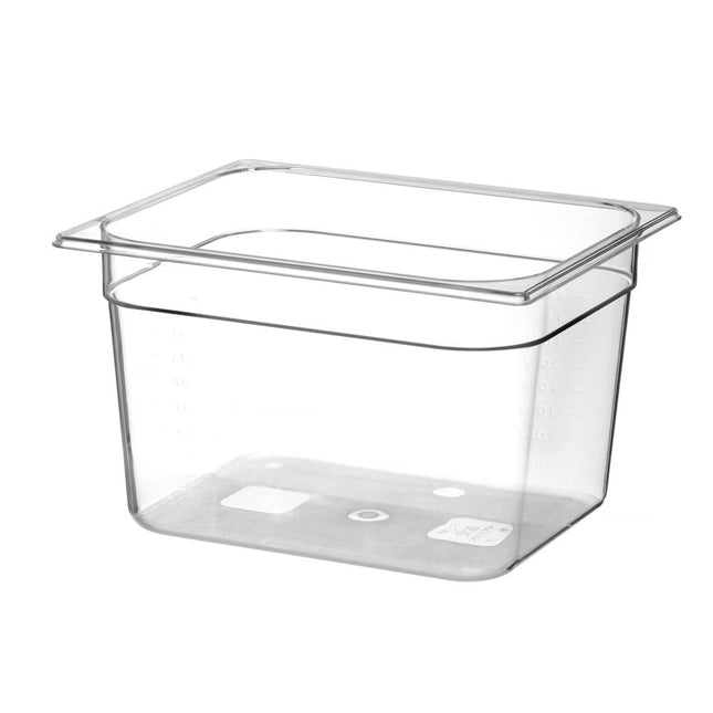Gastronorm container 1/2 200 mmpolycarbonate transparent 1/box