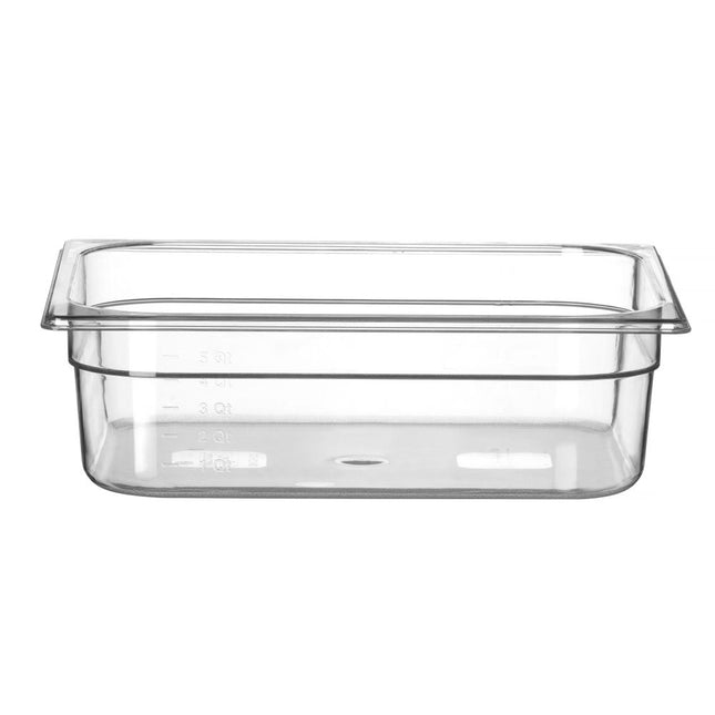 Gastronorm container 1/2 100 mmpolycarbonate transparent 1/box
