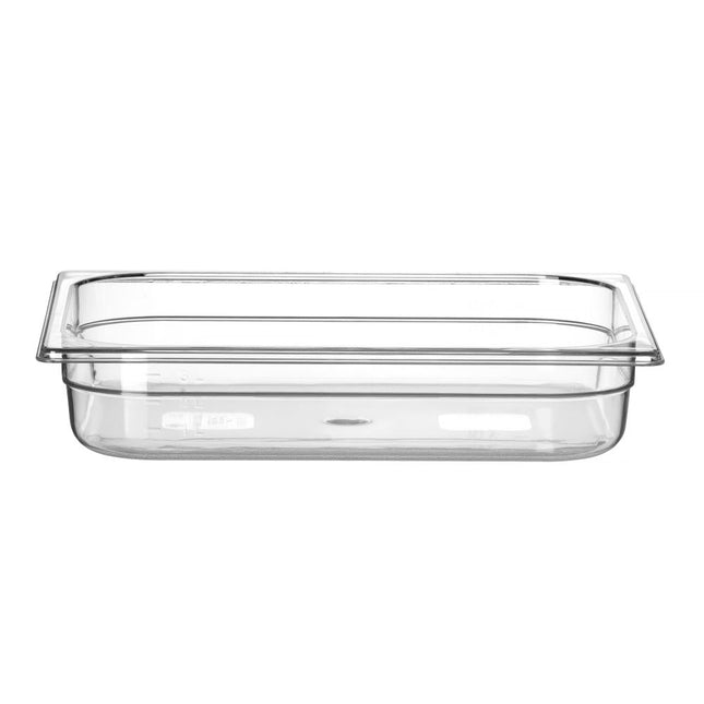 Gastronorm container 1/2 65 mmpolycarbonate transparent 1/box