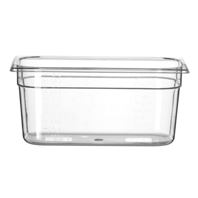 Gastronorm container 1/3 150 mmpolycarbonate transparent 1/box