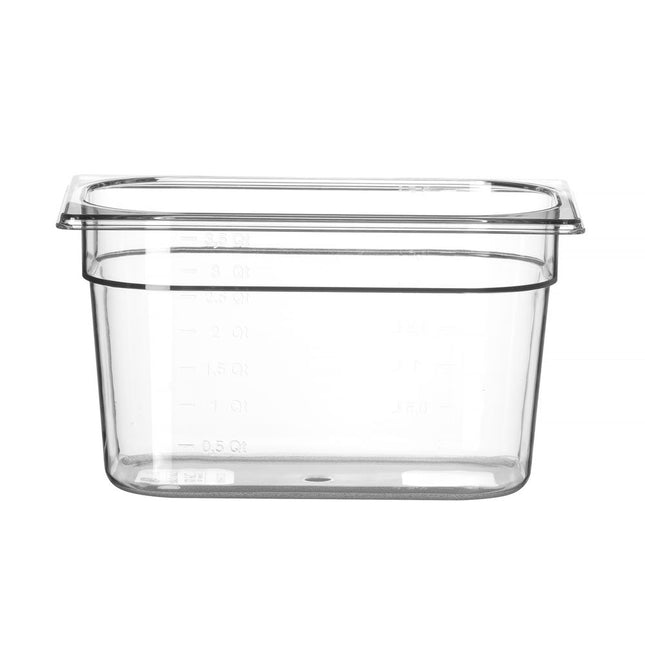 Gastronorm container1/4 150 mm transparent 1/box