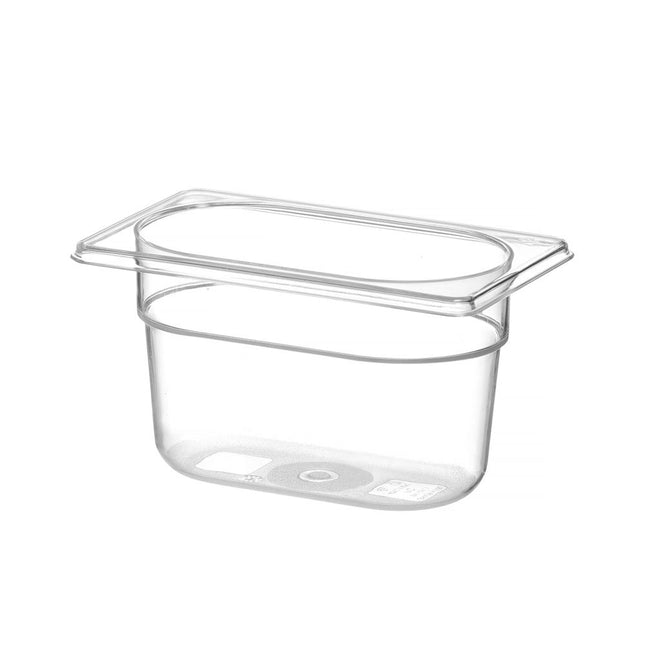 Gastronorm container 1/9 100 mmpolycarbonate transparent 1/box