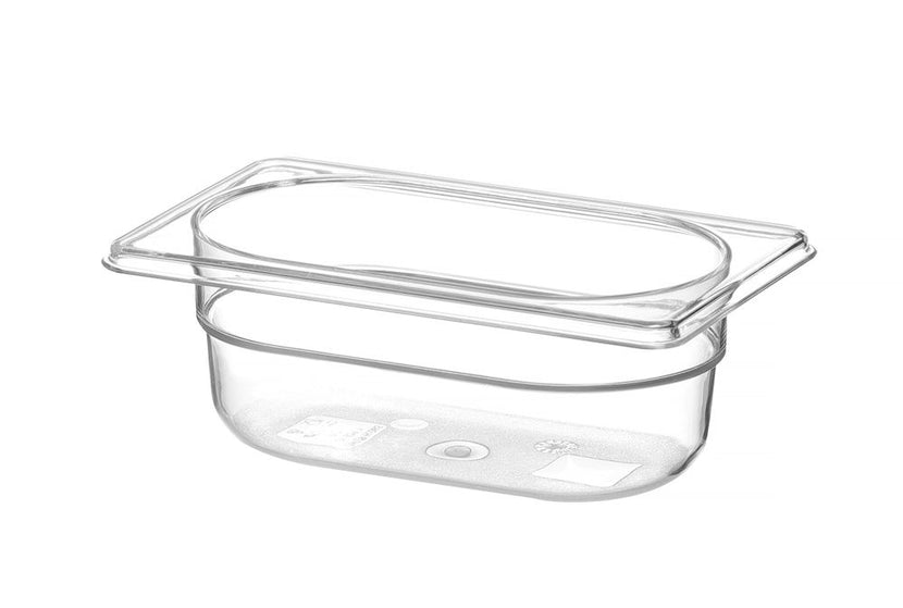 Gastronorm container 1/9 65 mmpolycarbonate transparent 1/box