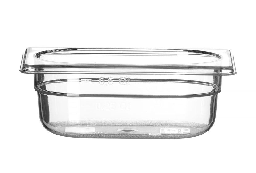 Gastronorm container 1/9 65 mmpolycarbonate transparent 1/box