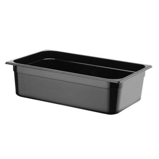 Gastronorm container1/1 150 mm polycarbonate black 1/box