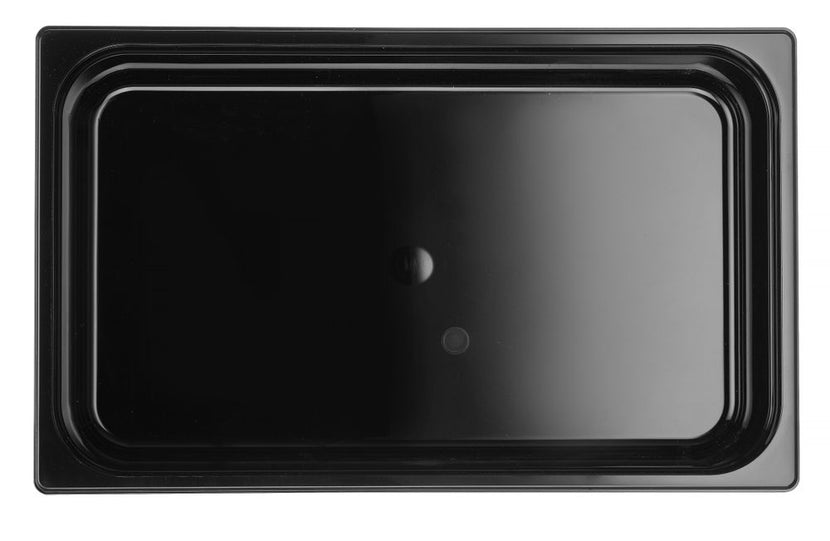 Gastronorm container1/1 100 mm polycarbonate black 1/box