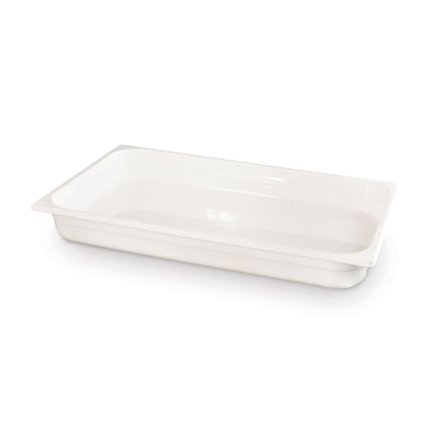 Gastronorm container1/1 65 mm polycarbonate white 1/box