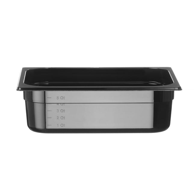 Gastronorm container1/2 100 mm polycarbonate black 1/box