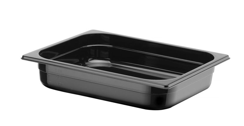 Gastronorm container1/2 65 mm polycarbonate black 1/box