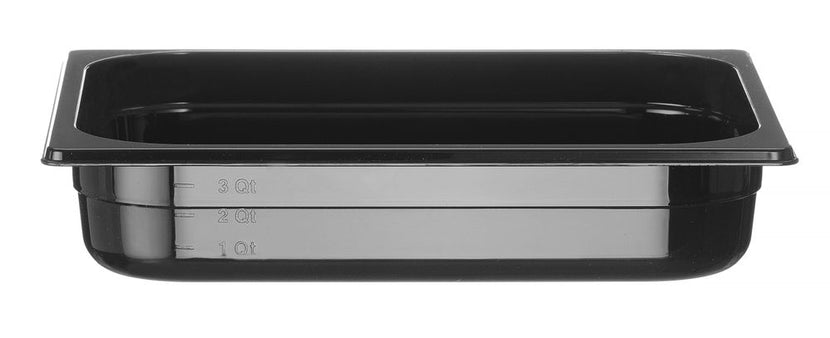 Gastronorm container1/2 65 mm polycarbonate black 1/box
