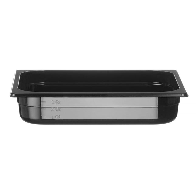 Gastronorm container1/2 65 mm polycarbonate black 1/box