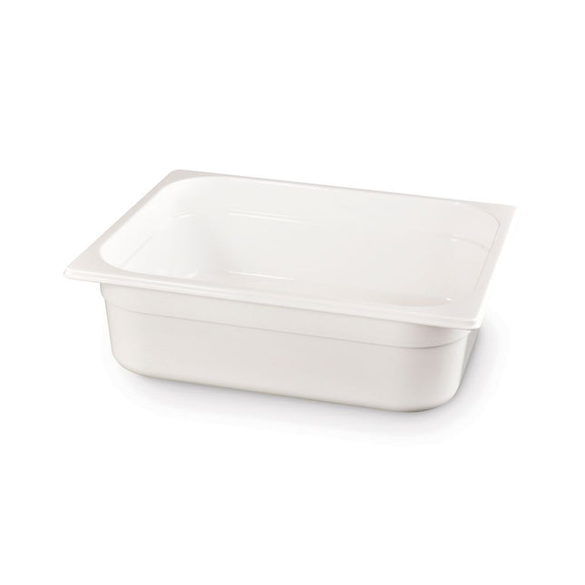 Gastronorm container1/2 100 mm polycarbonate white 1/box