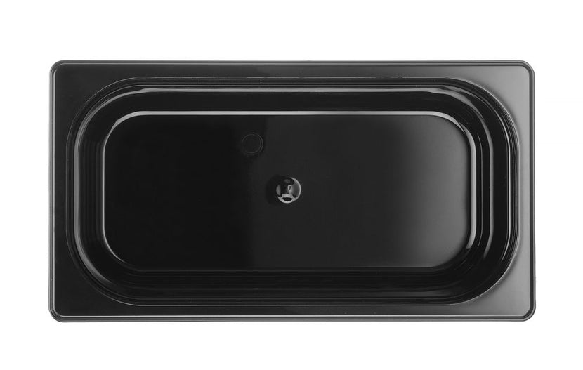 Gastronorm container1/3 100 mm polycarbonate black 1/box